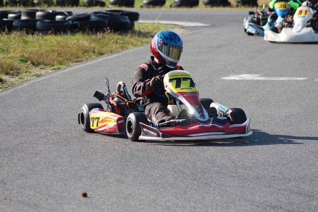 Wayne Bailey kart racing at the Sudbury Kart Club